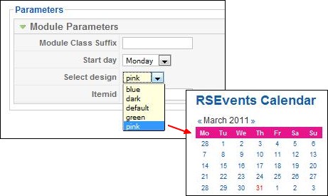RSEvents! calendar themes